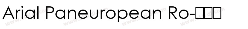 Arial Paneuropean Ro字体转换